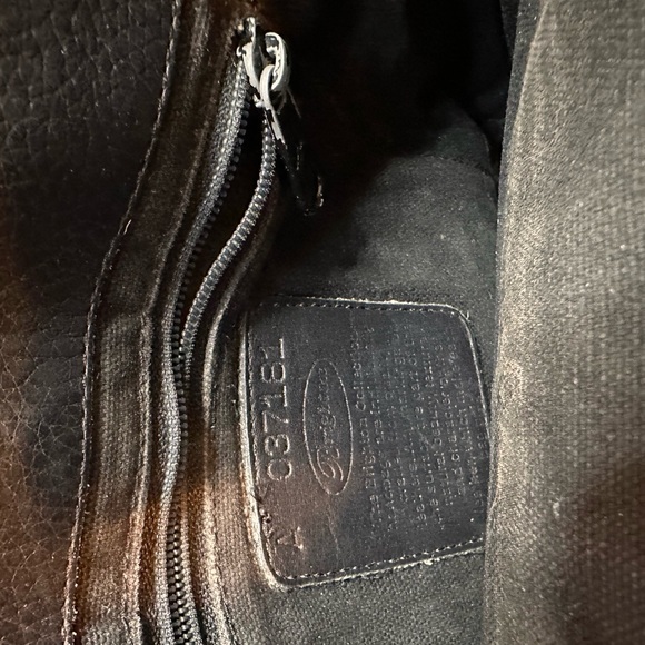 Brighton Leather Shoulder Bag Black Brown - Picture 10 of 11